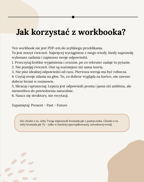 Workbook: „Tell me about yourself - napisz swoją odpowiedź krok po kroku” - obrazek 3